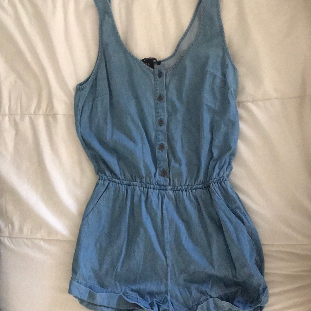 Jean material romper